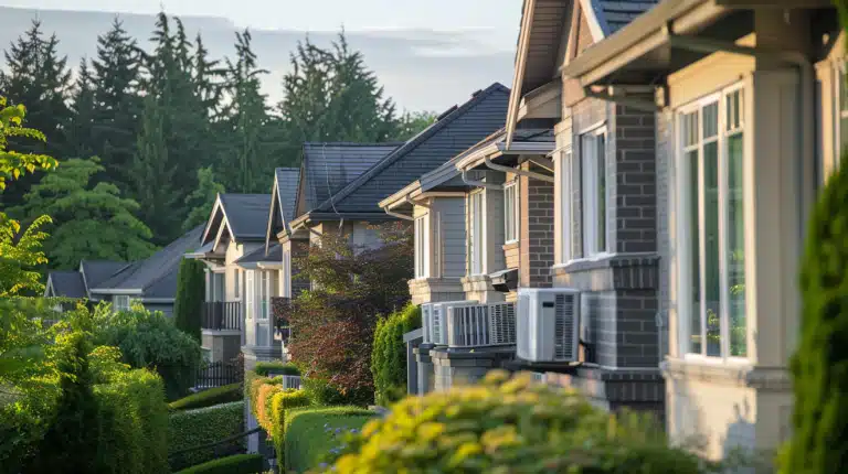 High-efficiency air conditioners in Burnaby neighborhood